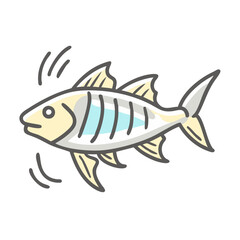 bonefish icon, bonefish vector illustration-simple illustration of bonefish, perfect for bonefish logos and icons