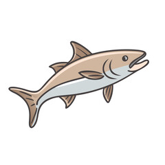 cobia icon, cobia vector illustration-simple illustration of cobia, perfect for cobia logos and icons