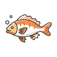 ocean perch icon, ocean perch vector illustration-simple illustration of ocean perch, perfect for ocean perch logos and icons