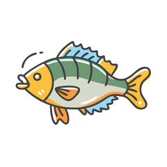 perch icon, perch vector illustration-simple illustration of perch, perfect for perch logos and icons
