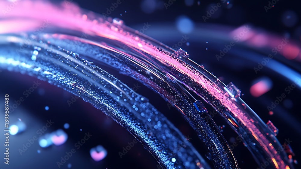 Aufkleber abstract swirling lines of vibrant colors, creating a dynamic and energetic visual display with a se