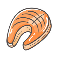 salmon icon, salmon vector illustration-simple illustration of salmon, perfect for salmon logos and icons