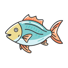 snapper icon, snapper vector illustration-simple illustration of snapper, perfect for snapper logos and icons