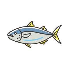 albacore tuna icon, albacore tuna vector illustration-simple illustration of albacore tuna, perfect for albacore tuna logos and icons