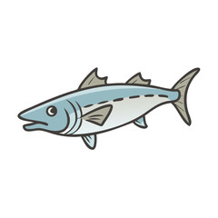 barracuda icon, barracuda vector illustration-simple illustration of barracuda, perfect for barracuda logos and icons