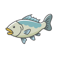 barramundi icon, barramundi vector illustration-simple illustration of barramundi, perfect for barramundi logos and icons