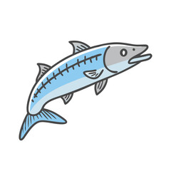 barracuda icon, barracuda vector illustration-simple illustration of barracuda, perfect for barracuda logos and icons