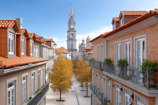 A view of Cl&Atilde;&copy;rigos Tower rising above the city rooftops