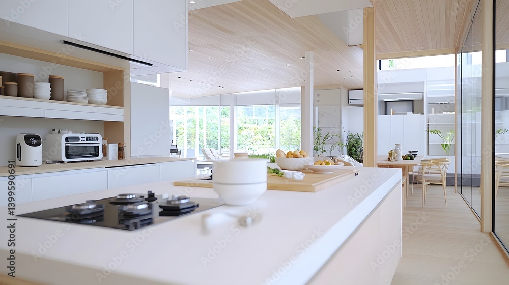 Poster innovative ai powered kitchen appliance with advanced voice guided cooking instructions and smart di