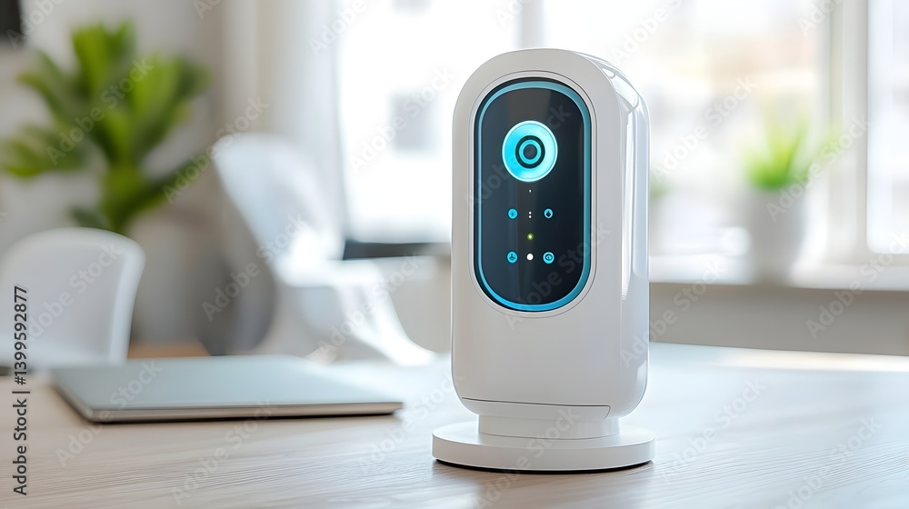 Aufkleber innovative ai powered home security system with tactile and voice alerts designed for blind and visu