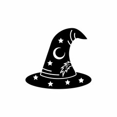 creative details Witch Hat Icon Vector Illustration