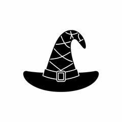 creative details Witch Hat Icon Vector Illustration