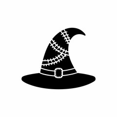 creative details Witch Hat Icon Vector Illustration