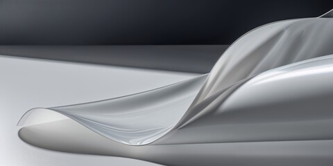 glossy polyethylene on a dark background.