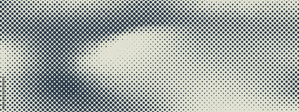 Poster faded honeycomb background with black hex shapes on old paper tone. abstract halftone pattern in vin