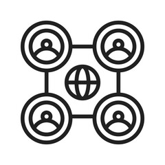 Connection icon vector image. Suitable for mobile apps, web apps and print media.