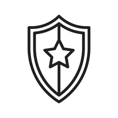 Shield icon vector image. Suitable for mobile apps, web apps and print media.