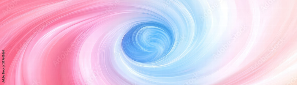 Poster vibrant swirl: a mesmerizing vortex of pink, blue, and white hues create a dynamic and abstract disp