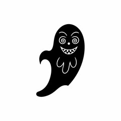 creative details Ghost Icon Vector Illustration 