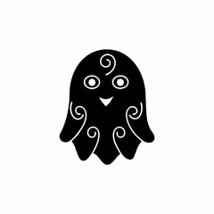 creative details Ghost Icon Vector Illustration 
