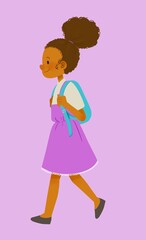 little girl with a dress