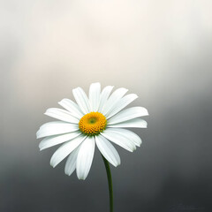 daisy on a green background