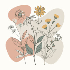 floral background with flowers