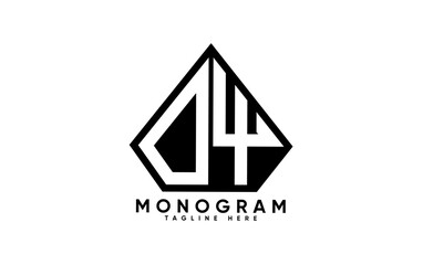 DY letter creative monogram vector logo design.