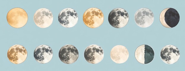 Lunar Cycle Phases (4)