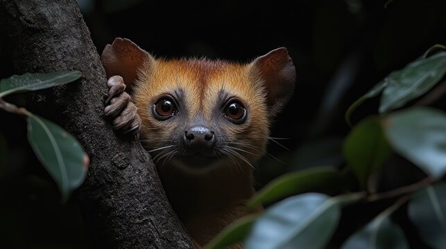 A Curious Look:  The Endemic  Philippine  Linsang in its Natural Habitat