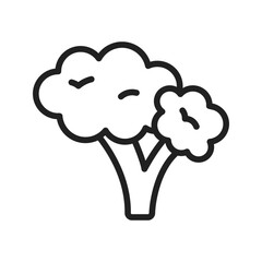 Broccoli icon vector image. Suitable for mobile apps, web apps and print media.