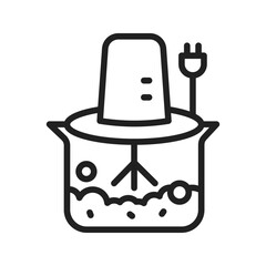 Grinder icon vector image. Suitable for mobile apps, web apps and print media.
