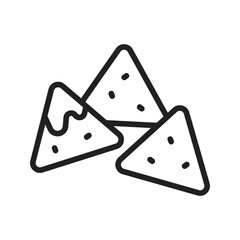Nachos icon vector image. Suitable for mobile apps, web apps and print media.