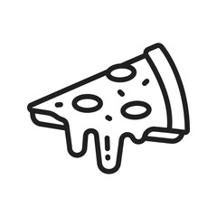 Pizza icon vector image. Suitable for mobile apps, web apps and print media.