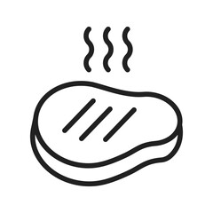 Steaks icon vector image. Suitable for mobile apps, web apps and print media.
