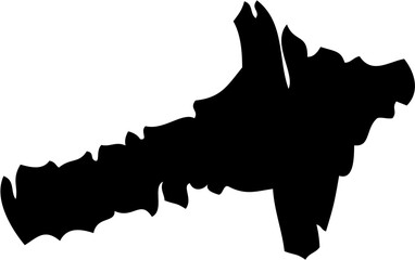 Hand drawn vector arrow