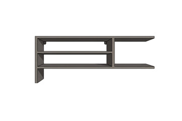 Modern Wall-Mounted Shelving Unit Design