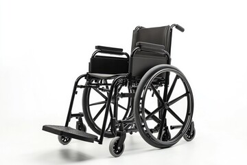 Modern wheelchair, black