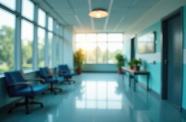 Light blurred background. blur health center an office or medical institution 
