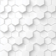 Naklejka premium Abstract white hexagon background. Vector Illustration