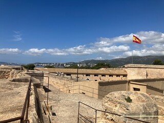 Blick auf die Festung Castilo De San Carlos in Palma de Mallorca