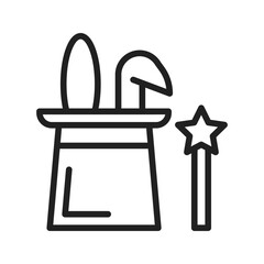Magic Show icon vector image. Suitable for mobile apps, web apps and print media.