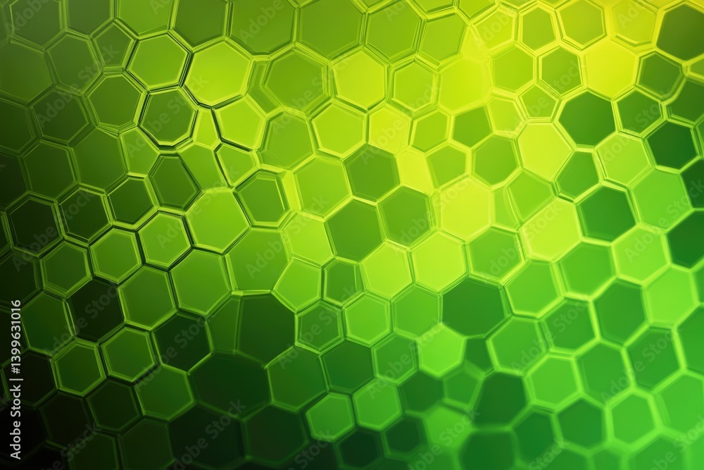 Aufkleber abstract background with a honeycomb pattern in shades of green, creating a textured, geometric desi