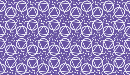 Fototapeta premium Decorative pattern with triangles style. Vector illustration. For fashion print, scrapbooking page, flyer design.