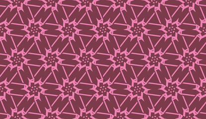 Design pattern with abstract modern ornament. Triangles style. Vector Seamless illustration.