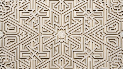 Intricate geometric pattern, Islamic art