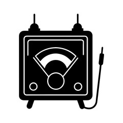 Ohmmeter silhouette vector