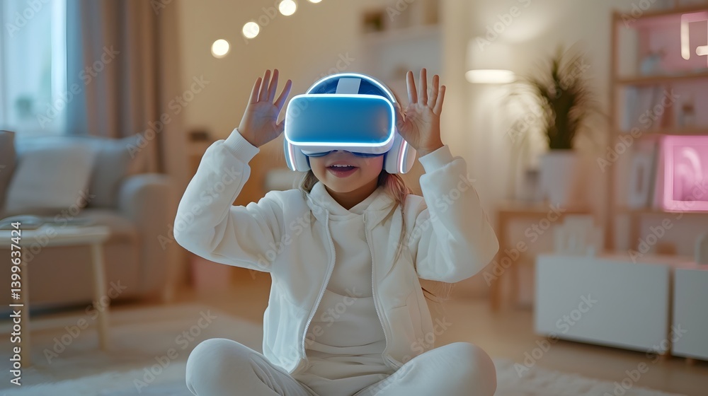 Poster innovative vr experience designed to provide an inclusive and accessible interactive environment for