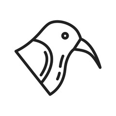 Crimson Sunbird icon vector image. Suitable for mobile apps, web apps and print media.