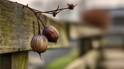 Weathered seed husk displaying signs of a-1 - decomposition brown texture seed